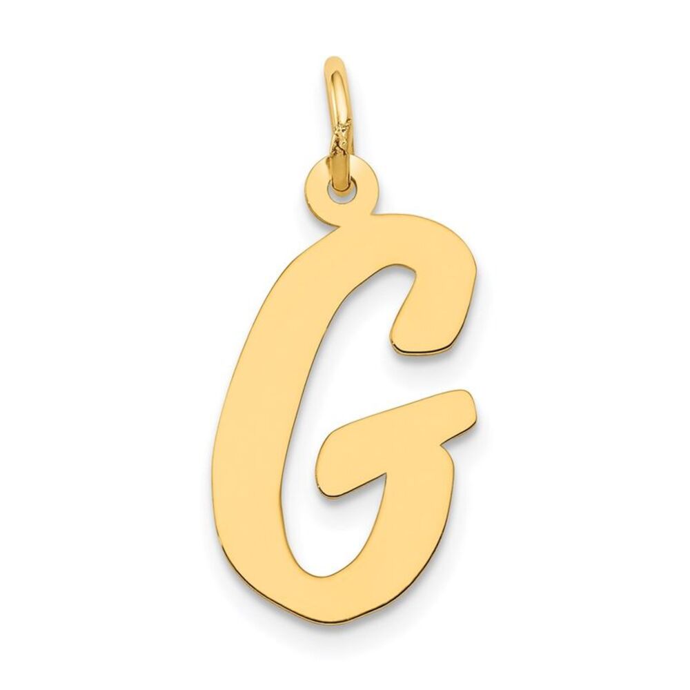 Kazi Luxury 14k Yellow Gold Large Script Letter G… - image 1